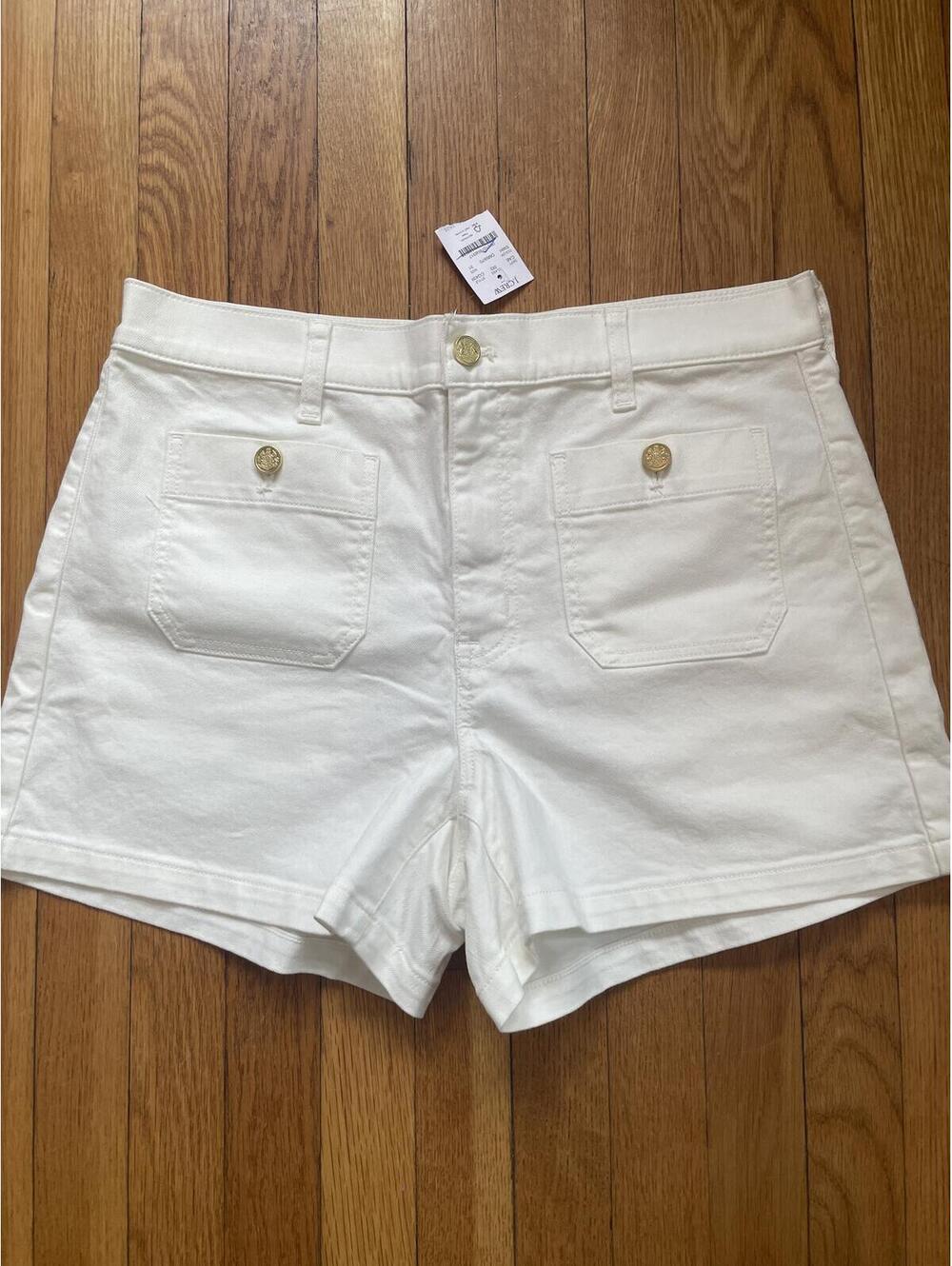 J. Crew White Denim Sailor Short 31 New With Tags